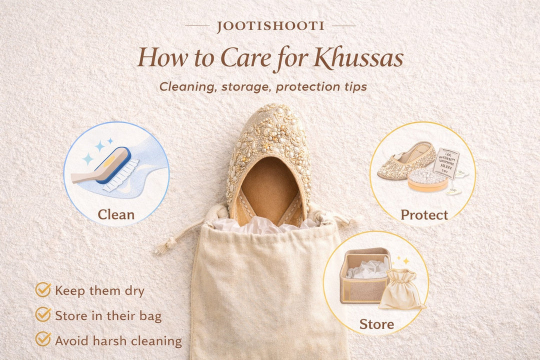 How to Care for Khussas: Cleaning, Storage, and Protection Tips
