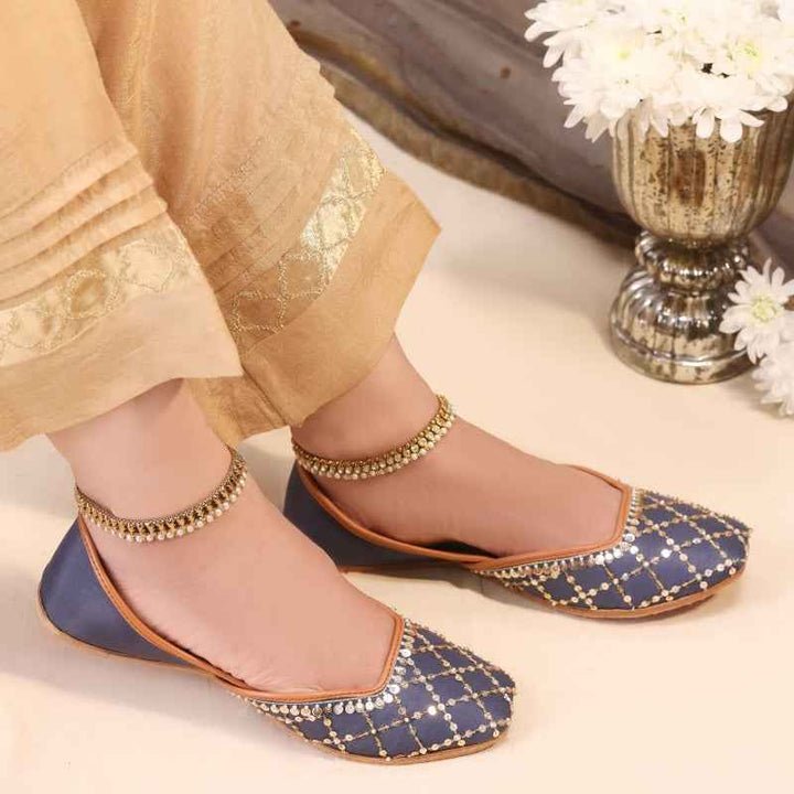 Shimmer Jaal Midnight Navy