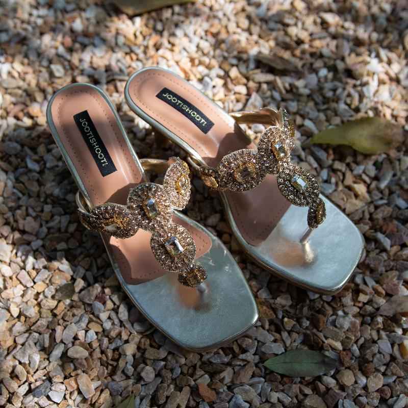 Selena Gold Heels - Jooti Shooti