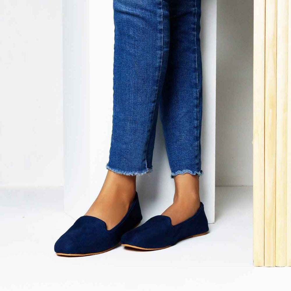 Navy Blue Loafers - Jooti Shooti