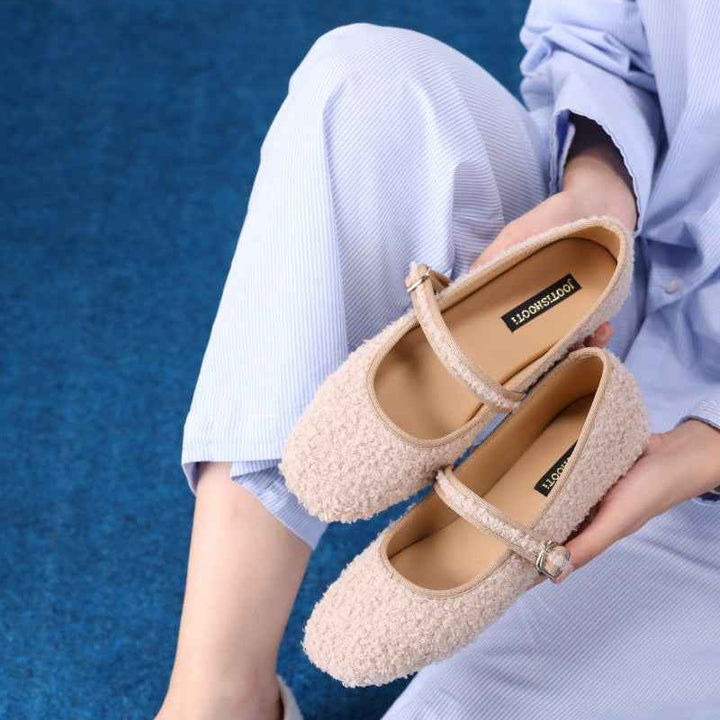 Rose Quartz Boucle Mary Jane