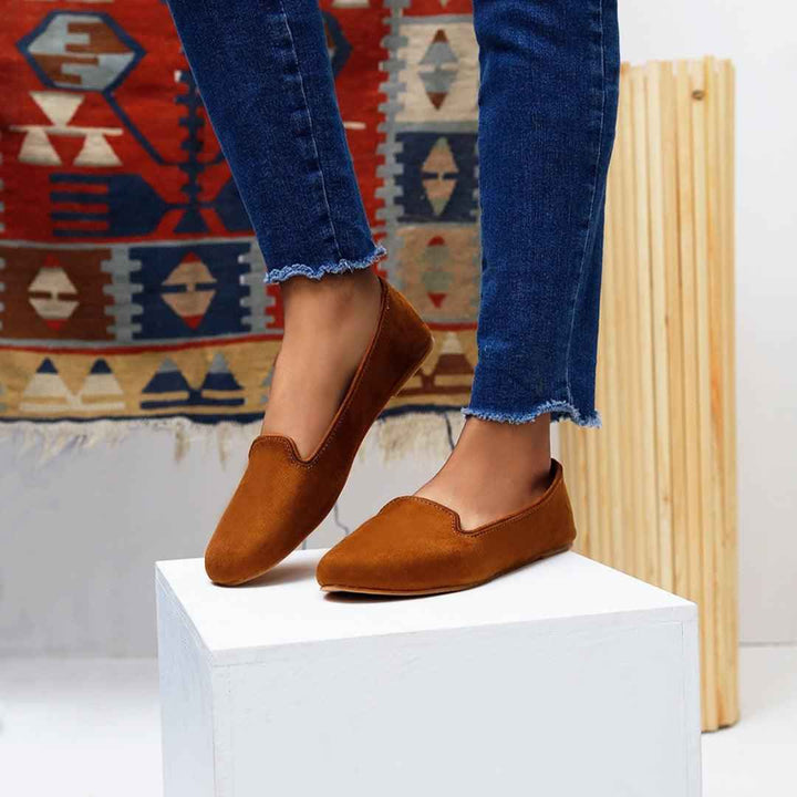 Camel Brown Loafers - Jooti Shooti