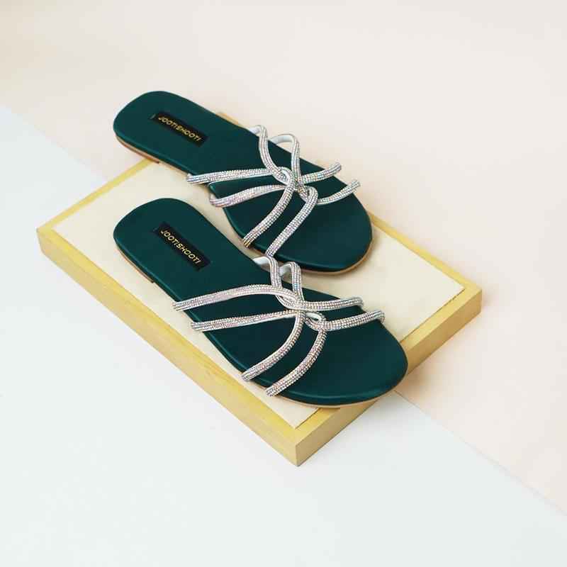 Emerald Green Passion Slides - Jooti Shooti