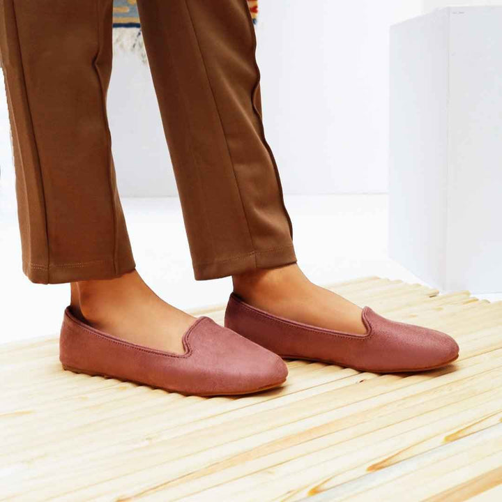 Tea Pink Loafers - Jooti Shooti