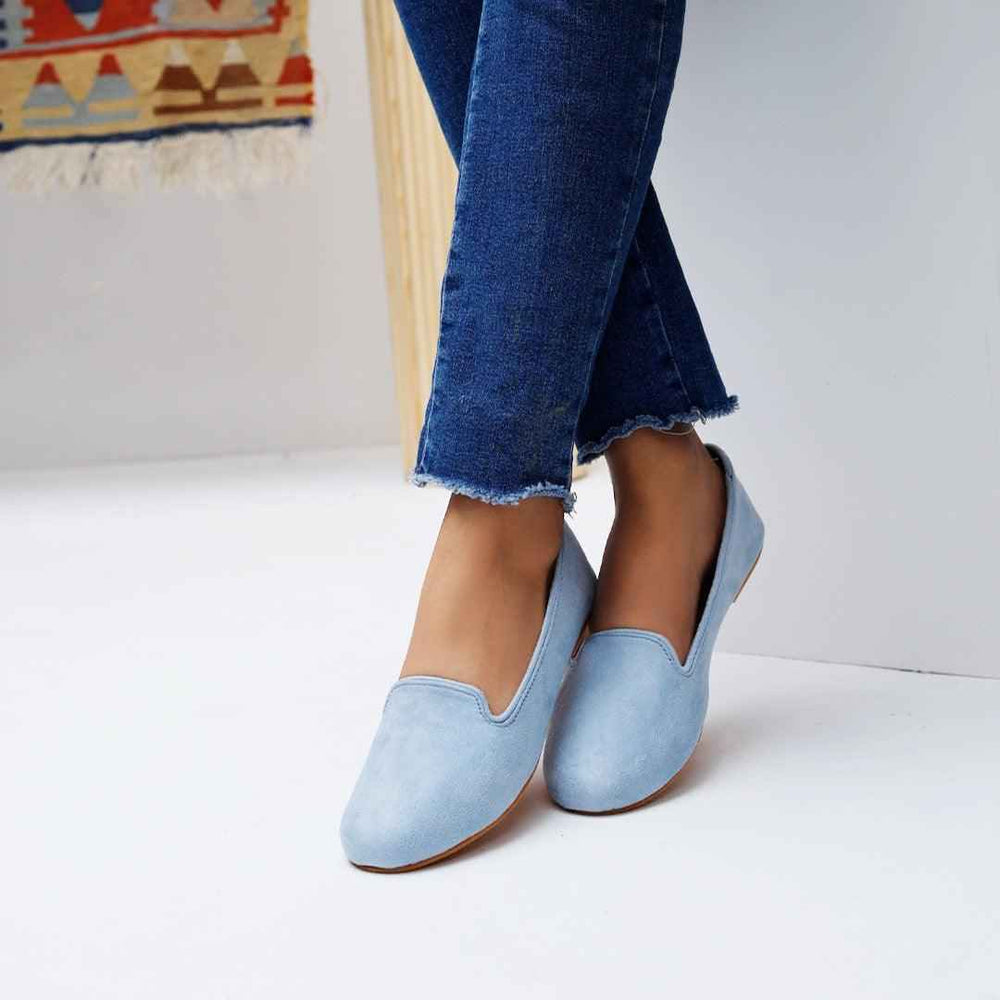 Ice Blue Loafers - Jooti Shooti
