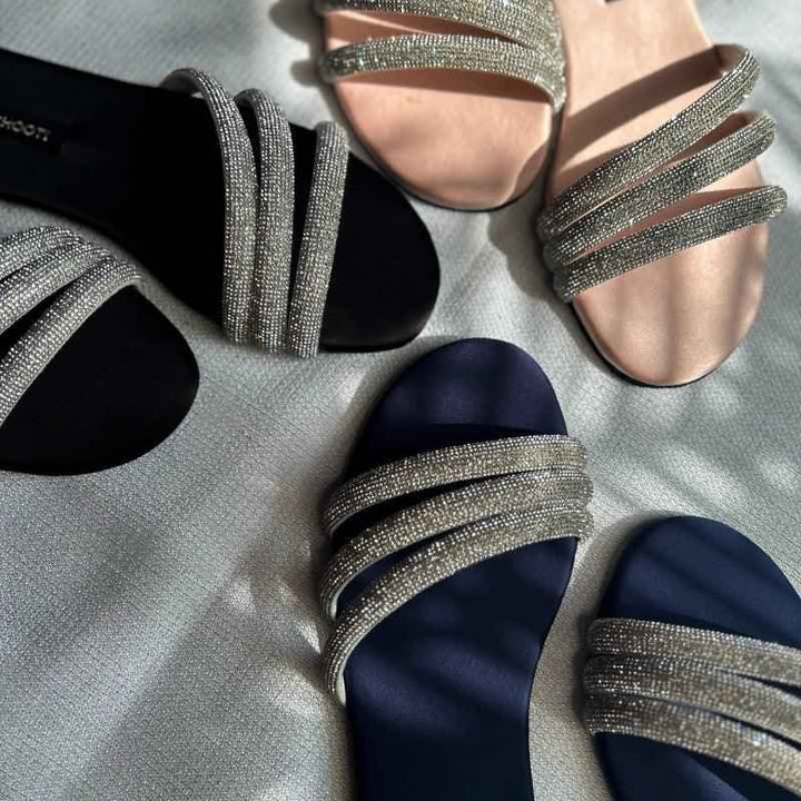 Black Lovestruck Slides - Jooti Shooti
