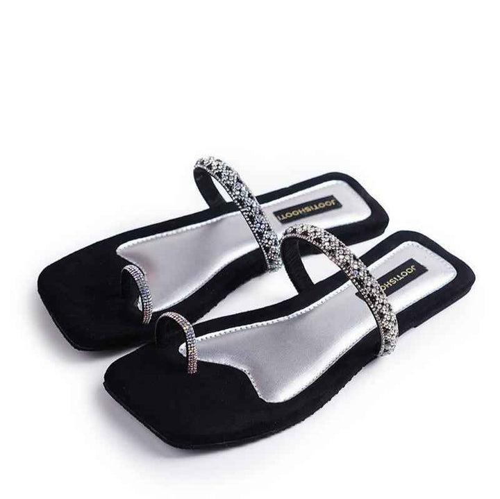 Cosmo Diamanté Slides - Jooti Shooti