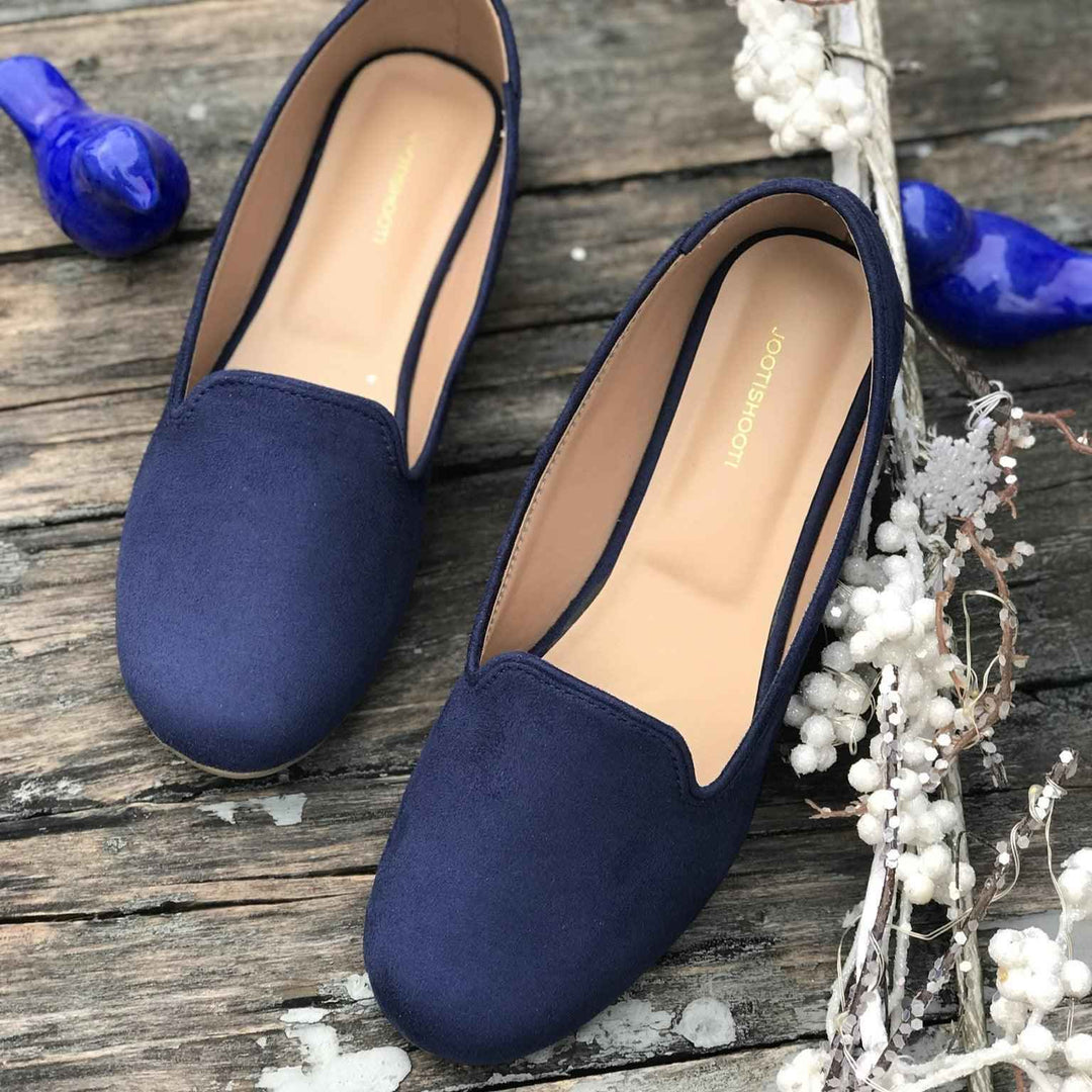 Navy Blue Loafers - Jooti Shooti